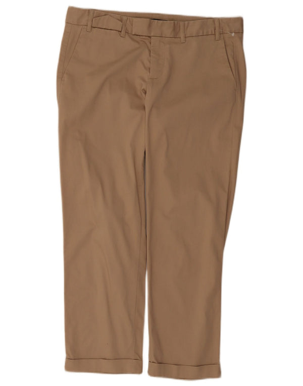 Gap Pantalones chinos rectos para mujer UK 12 Medium W32 L26 Algodón beige