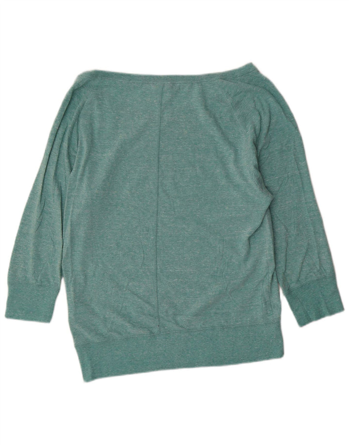 Nike Top gráfico con hombros descubiertos y manga larga para mujer UK 10 Small Turquesa