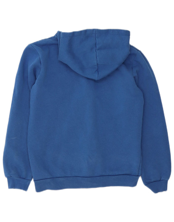 Puma Sudadera con capucha y cremallera gráfica para niños 13-14 años Algodón azul
