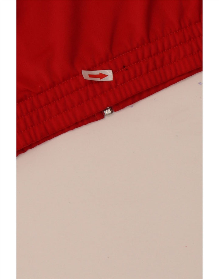 Adidas Hombre Chándal Top Chaqueta UK 34/36 Pequeño Rojo Colorblock Poliéster