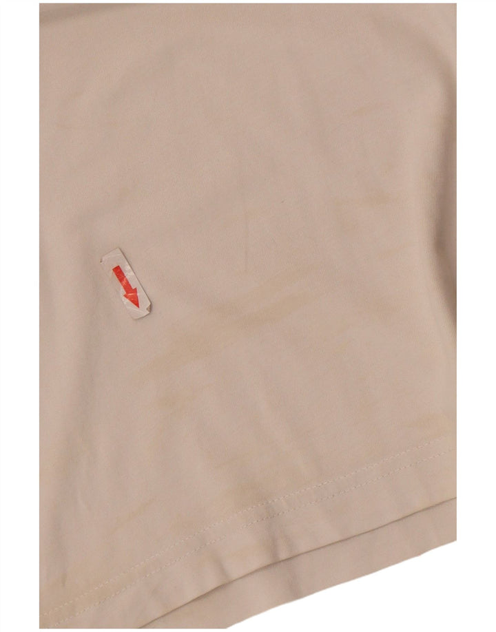 Kappa Hombre Camiseta Gráfica Top Algodón Color Block Verde Medio