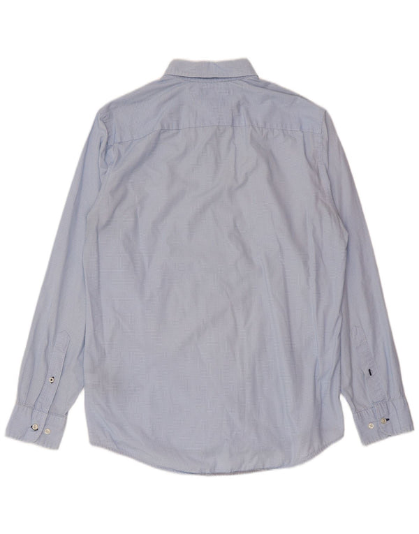 Tommy Hilfiger Camisa Regular Fit De Algodón Con Manchas Azul Medio