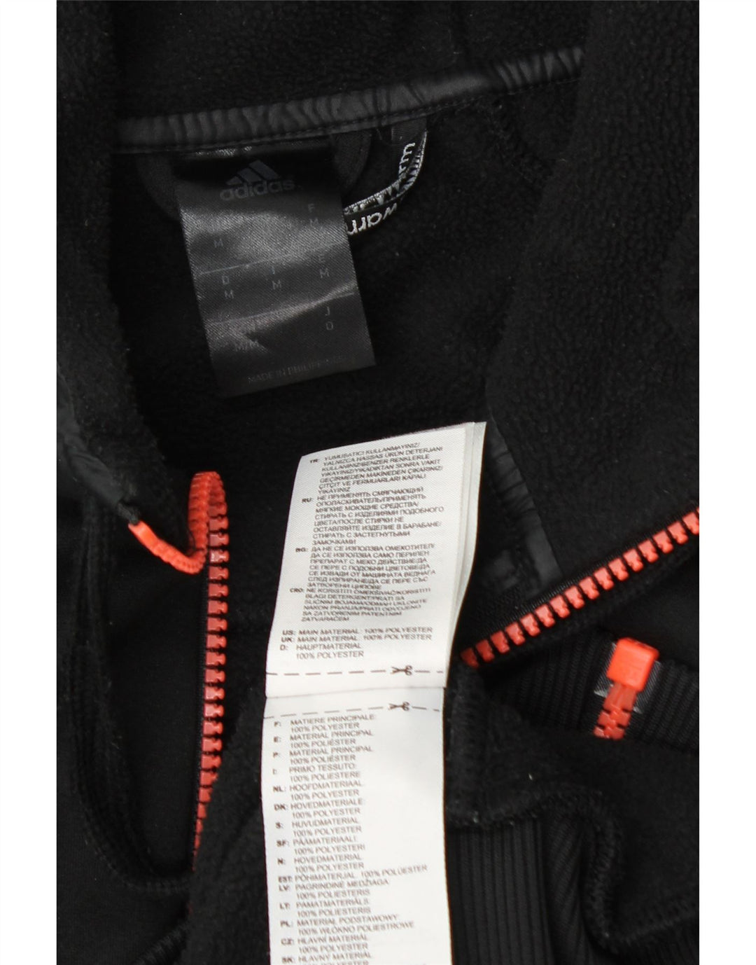 Adidas Climawarm Graphic Zip Sudadera con capucha para hombre Medio Negro Poliéster
