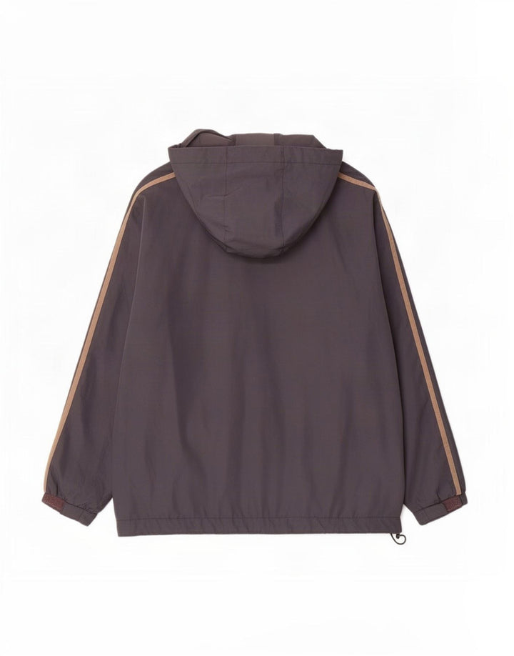 Umbro Chaqueta impermeable con capucha para hombre UK 36 Small Gris Poliéster