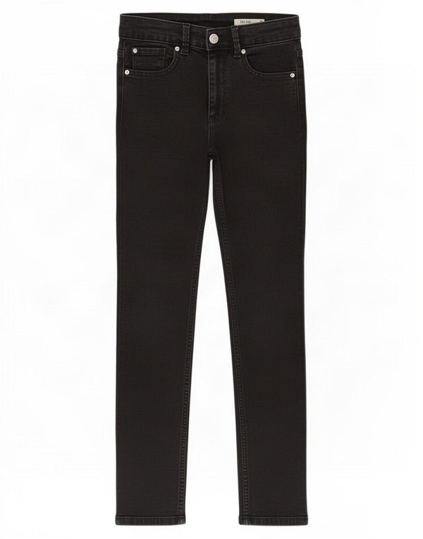 Marks & Spencer Jeans The Lily Slim para Mujer UK 8 Small W26 L26 Algodón Negro