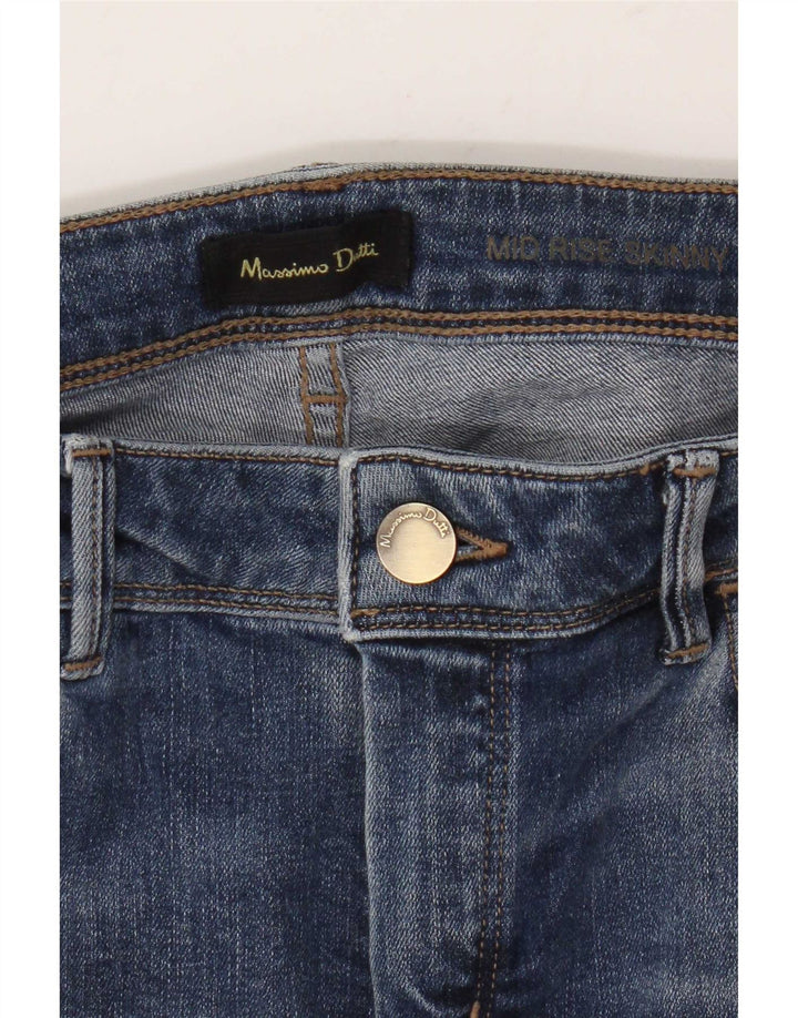 Vaqueros Massimo Dutti Mujer Tiro Medio Skinny W30 L30 Azul