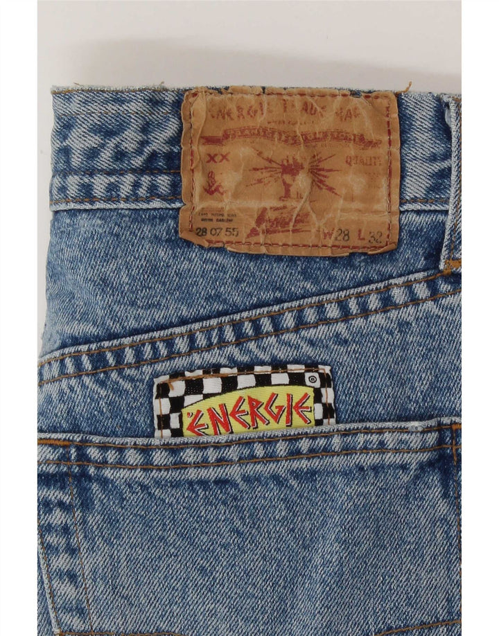 Energie Bermudas vaqueras con gráfico de graffiti para mujer W28 Azul medio