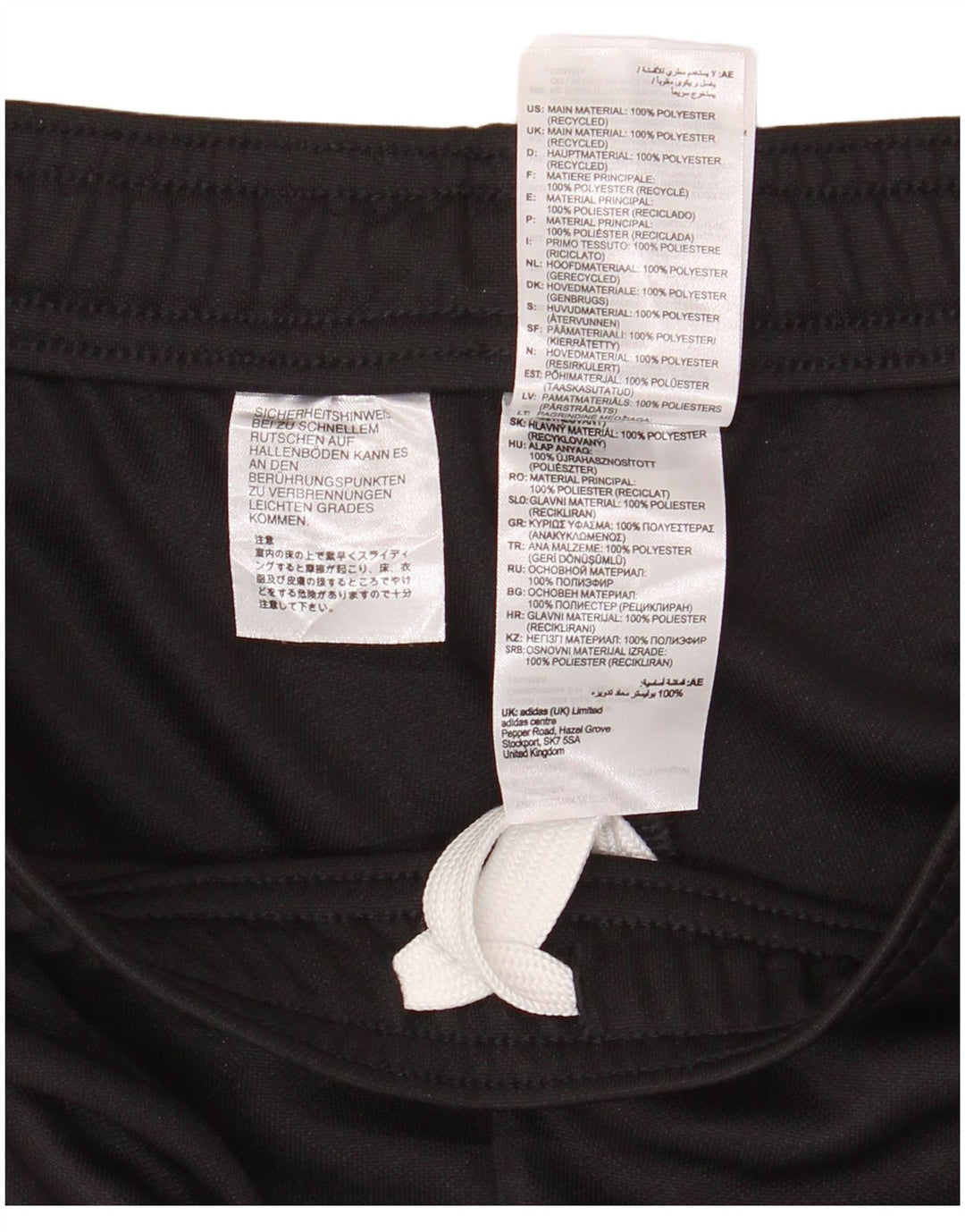 ADIDAS Hombre Aeroready Chándal Pantalones Pequeños Poliéster Negro