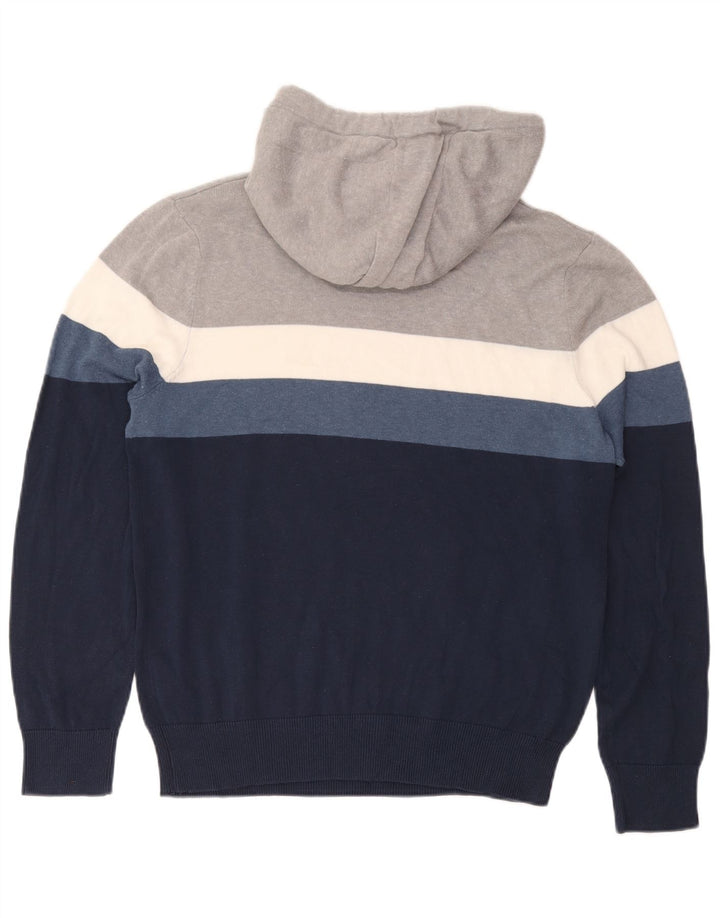 Bench - Jersey con capucha para hombre, talla grande, algodón multicolor con bloques de color