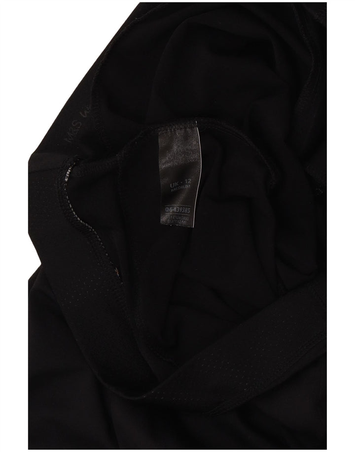 Marks & Spencer Pantalones de chándal para mujer UK 40 Mediano Negro Poliéster