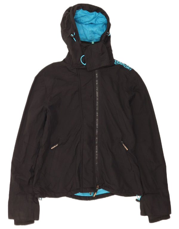 Superdry Chaqueta Cortavientos Estampada para Mujer UK 46 Large Black