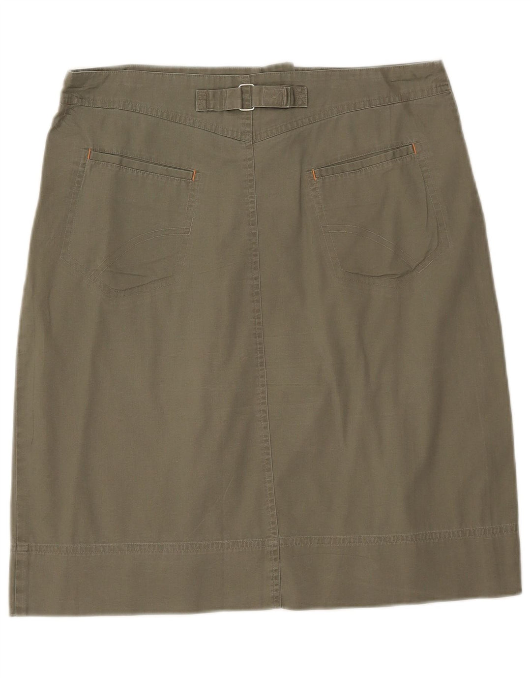 Awear Falda de línea A para mujer US 14 XL W33 Algodón verde