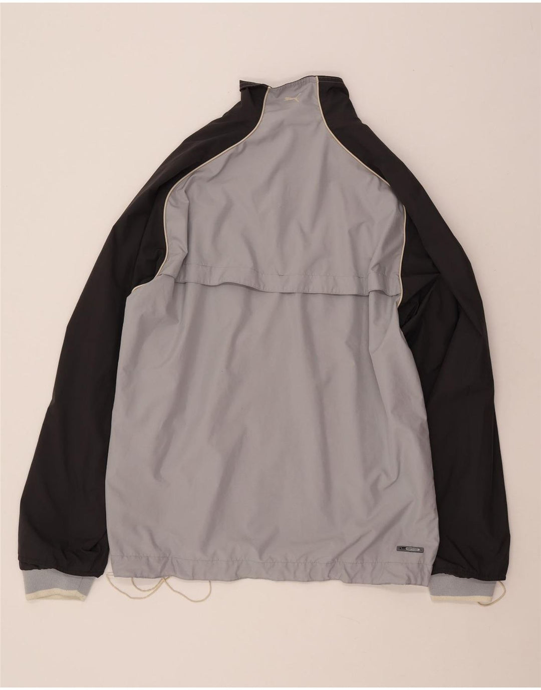 PUMA Chaqueta superior de chándal para hombre, color gris grande, color block