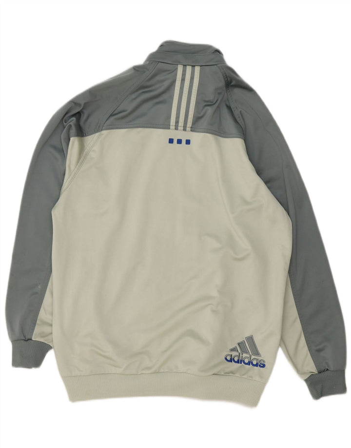 Adidas - Chaqueta de chándal para niño, 15-16 años, color gris, poliéster