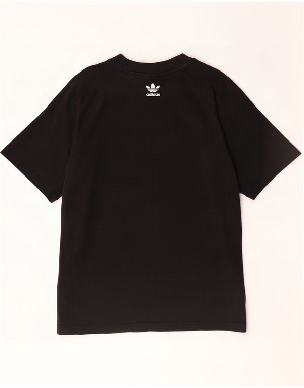 Adidas Hombre Camiseta Gráfica Top XS Algodón Negro