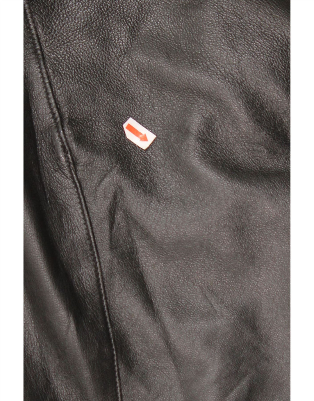 VINTAGE Falda de cuero para mujer Mediana W28 Negro