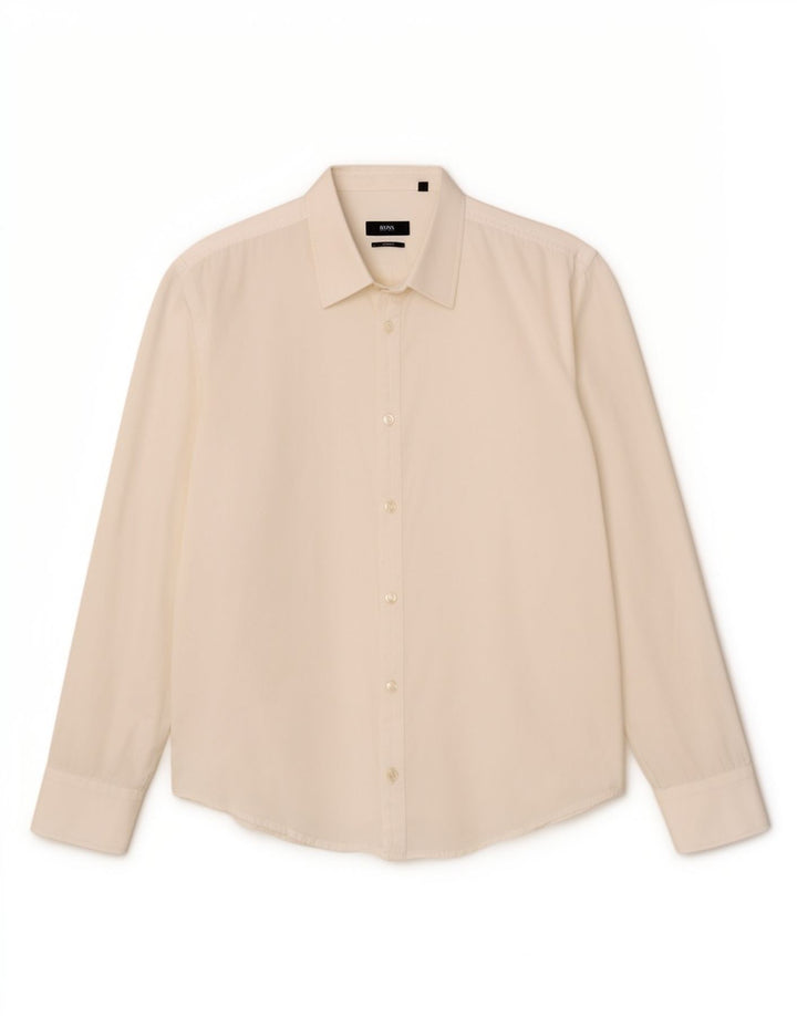 Camisa Hugo Boss Hombre Slim Fit Grande Blanco
