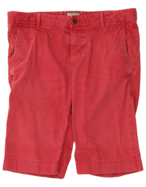 Pantalones cortos chinos Hugo Boss para hombre W33 Algodón rojo medio