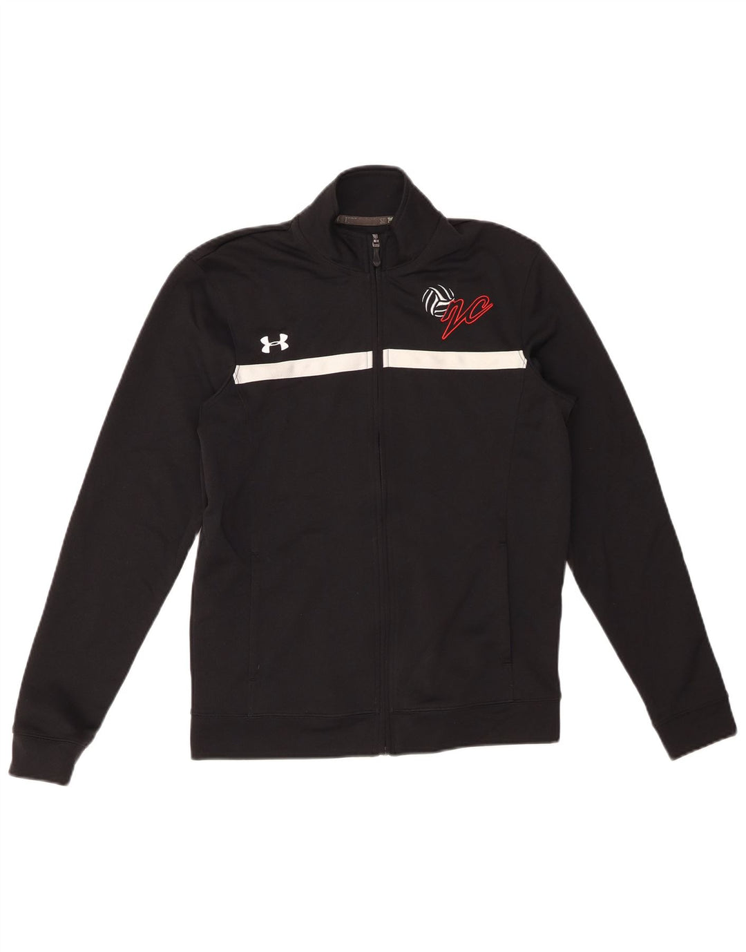 Under Armour Chaqueta superior de chándal con gráfico para hombre XS Poliéster negro