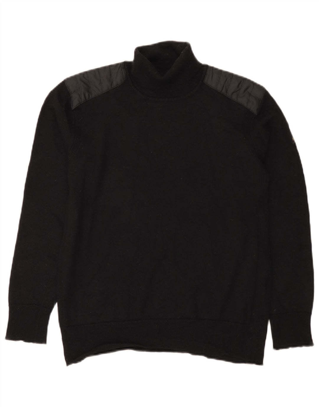 Belstaff - Jersey con cuello vuelto para hombre, talla pequeña, lana negra