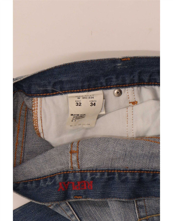 Vaqueros Bootcut Mujer Replay W32 L30 Algodón Azul