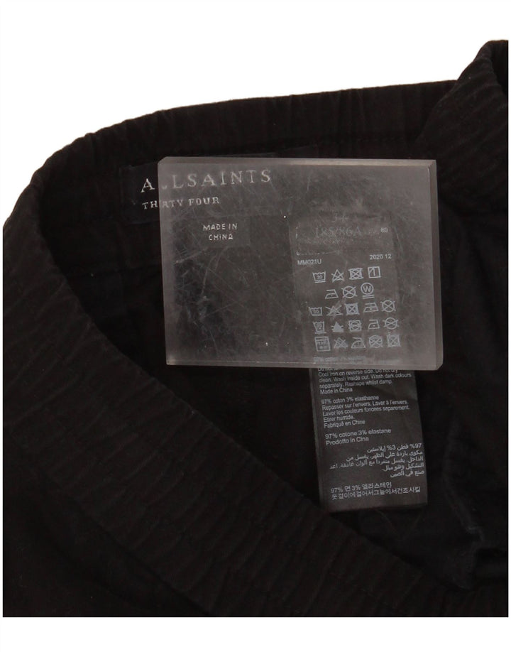 ALL SAINTS Pantalón chino ajustado para hombre Algodón negro grande