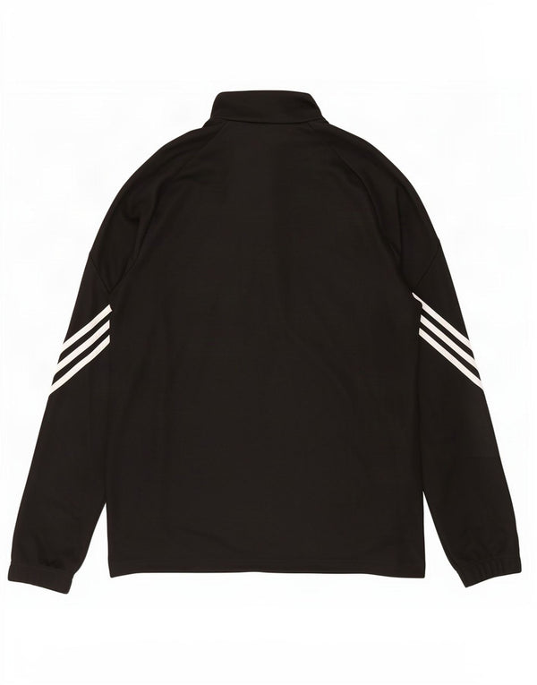 Adidas Climalite - Chándal con cremallera y cuello para hombre, color negro