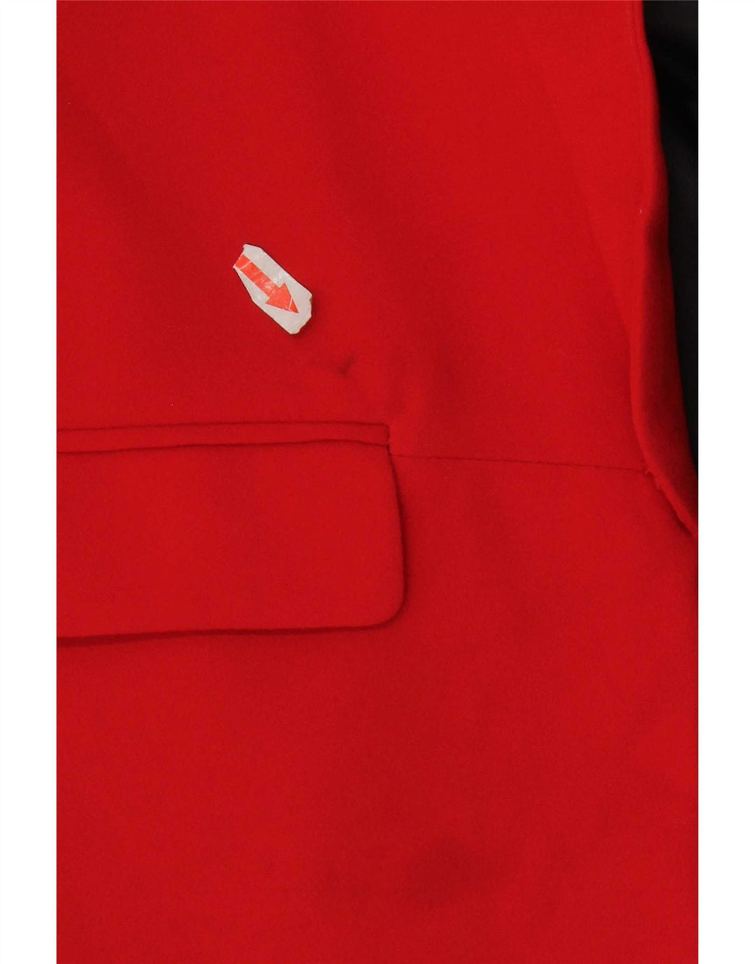 Zara Chaqueta Blazer para Mujer UK 40 Mediano Rojo Poliéster Clásico