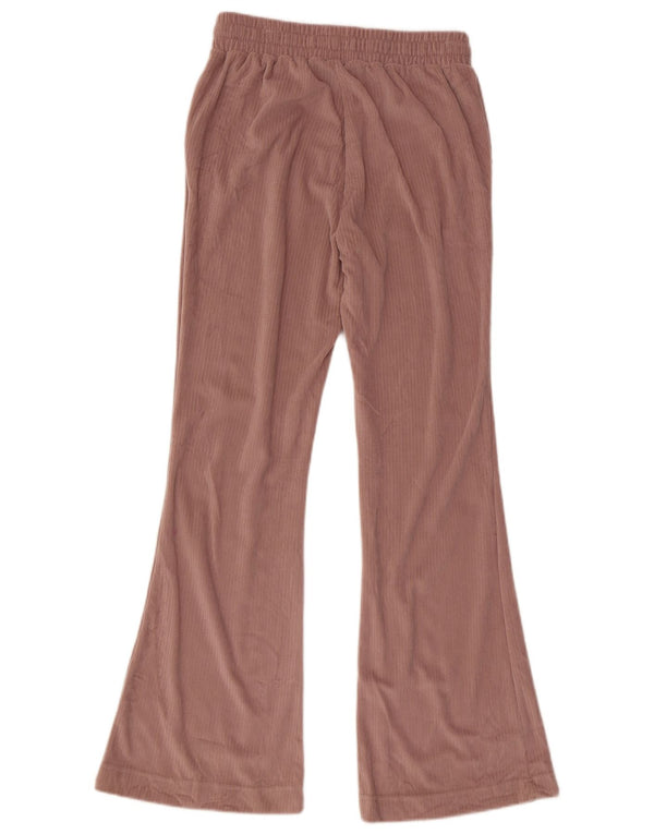 Adidas - Pantalones de chándal de terciopelo acampanados para mujer, talla 40, talla M, color rosa