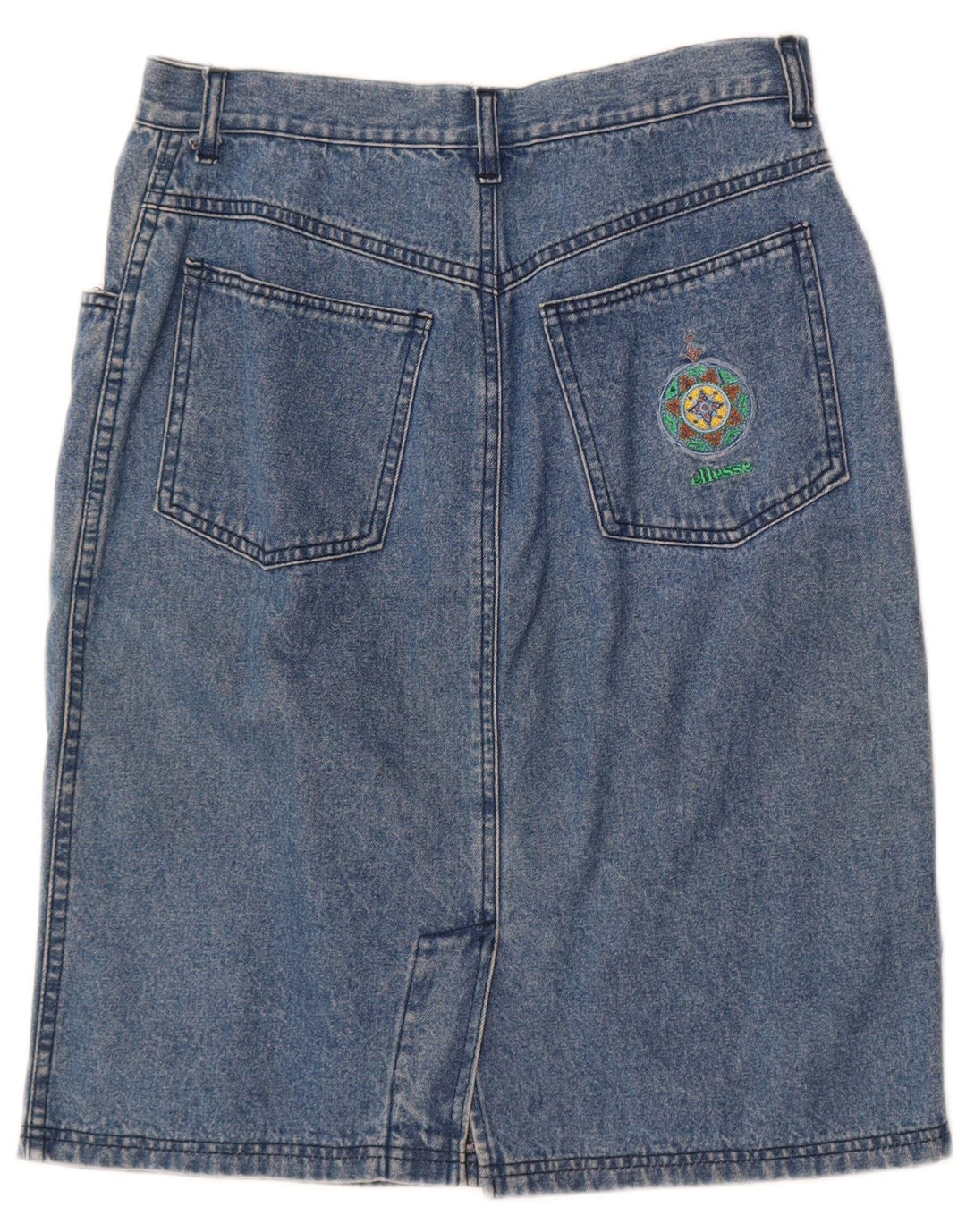 Ellesse Falda Vaquera Mediana W28 Azul Algodón
