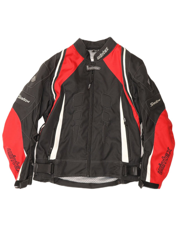 Wintex Chaqueta para hombre Motorstyle Graphic Racer UK 38 Medium Black Colourblock