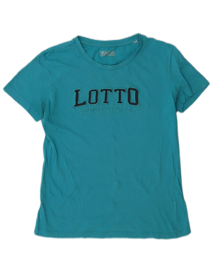 Lotto Camiseta gráfica para mujer Top UK 44 Azul medio