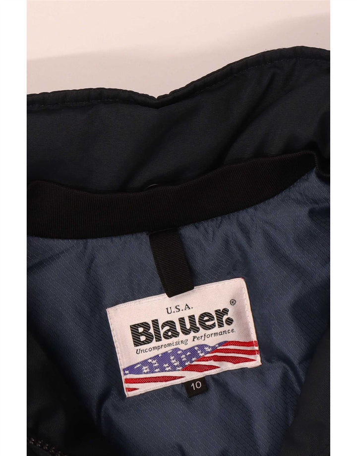 Chaqueta acolchada con capucha y gráfico Blauer para niño 9-10 años Azul marino Poliamida