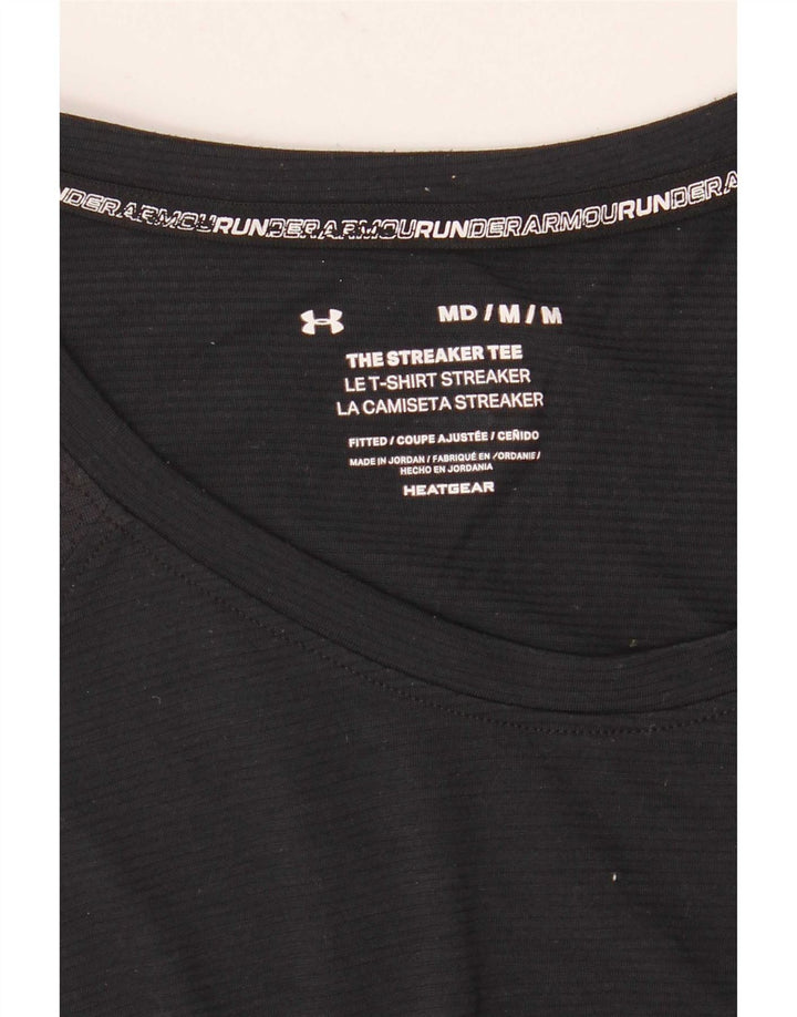 Camiseta Under Armour Heat Gear para hombre, talla mediana, negra