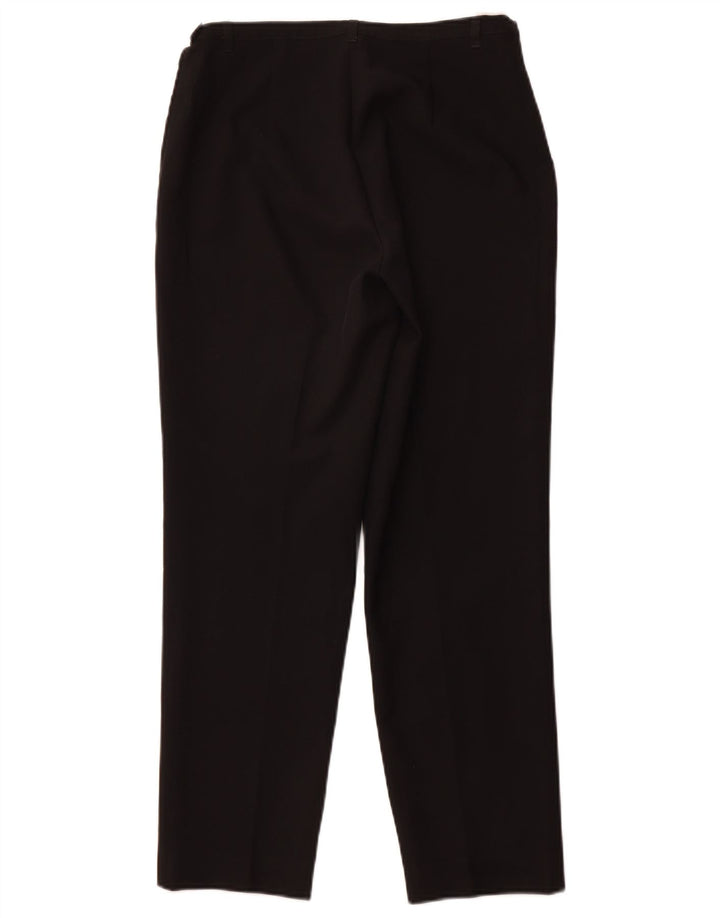 BENETTON Pantalones casuales cónicos para mujer IT 44 Medium W30 L27 Negro