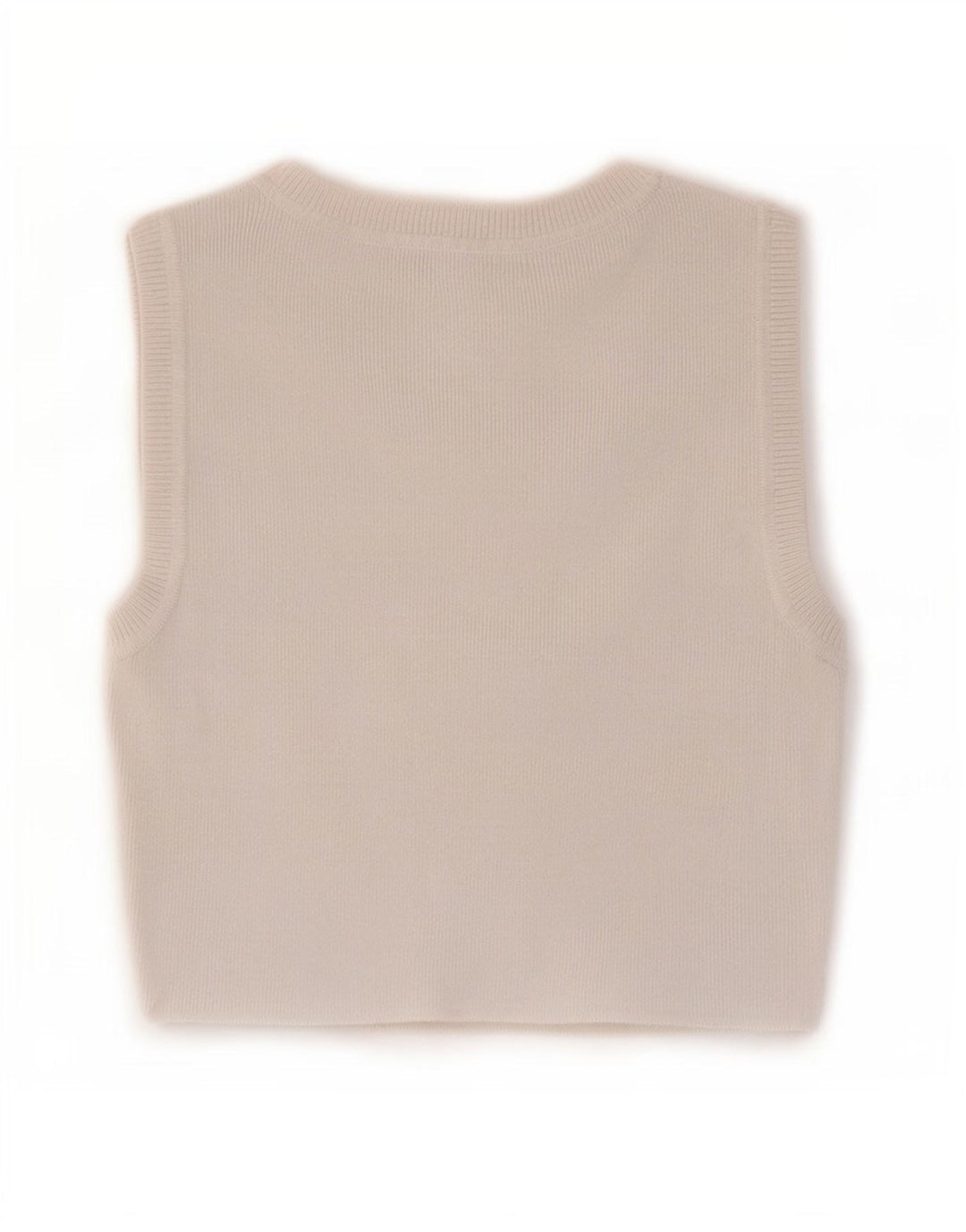 Zara Mujer Crop Vest Top UK 12 Medium Viscosa Blanca