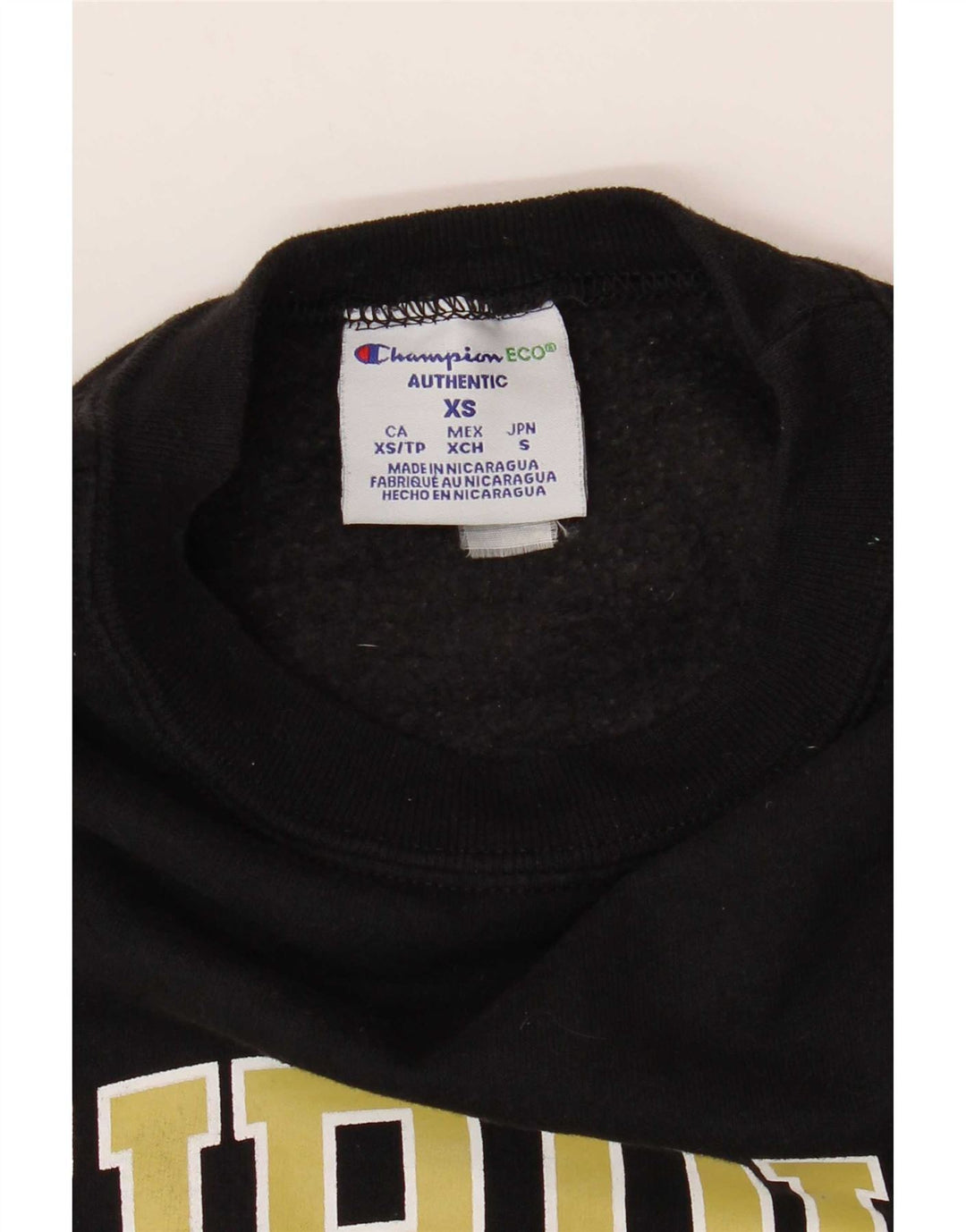 Champion Purdue Graphic Sudadera Jumper XS Negro para Hombre