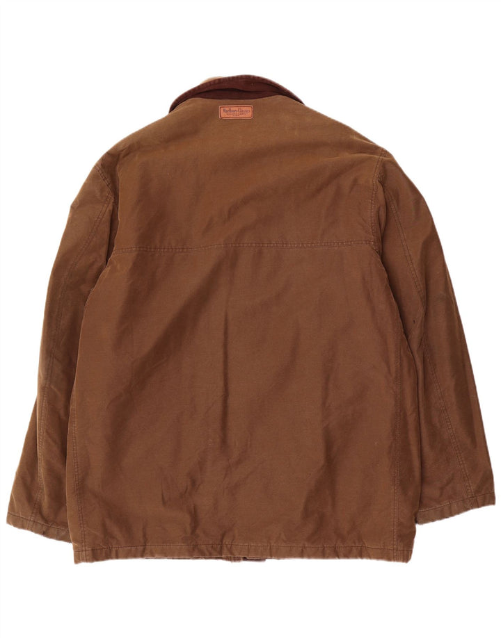 Marlboro Classics Chaqueta utilitaria para hombre UK 44 2XL Algodón marrón