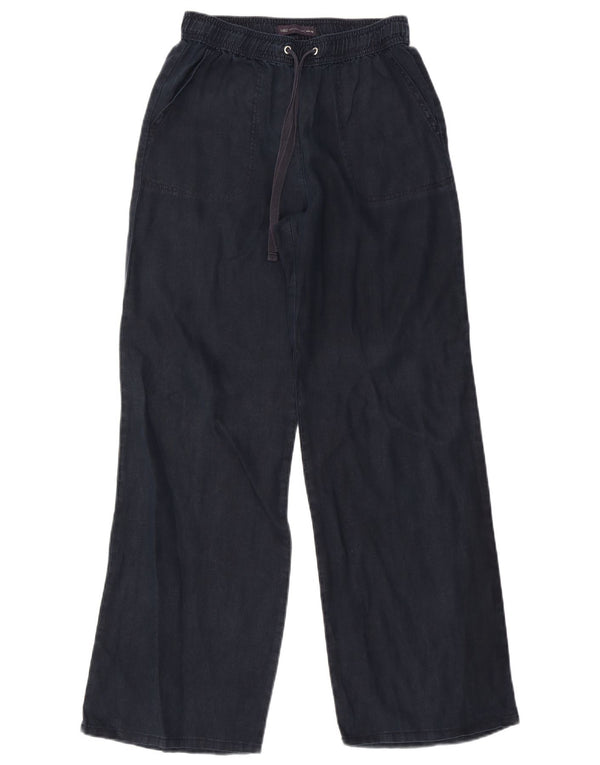 Marks & Spencer Pantalones chinos de pierna ancha para mujer UK 8 Small W26 L30 Azul marino
