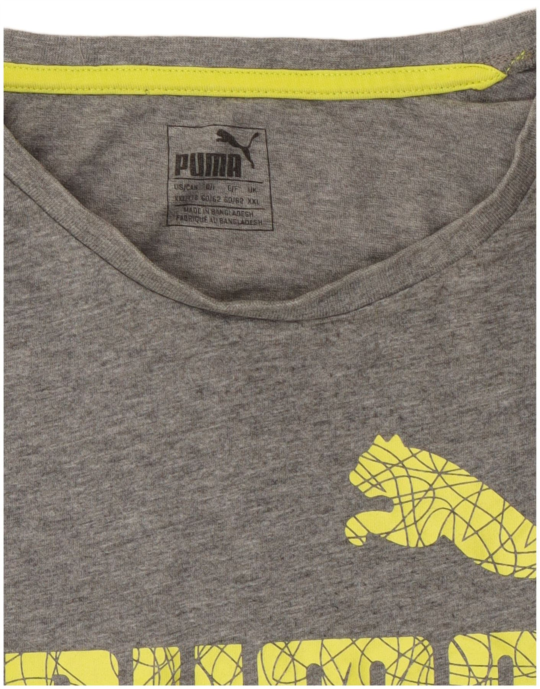 Puma Camiseta gráfica para hombre Top 2XL Gris