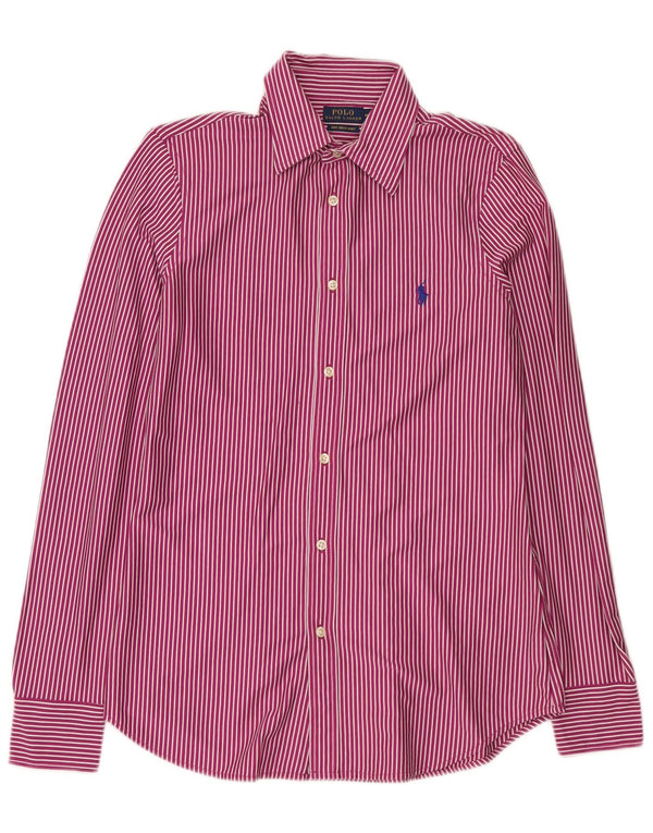 Polo Ralph Lauren Camisa de vestir para hombre de algodón a rayas rosa medio