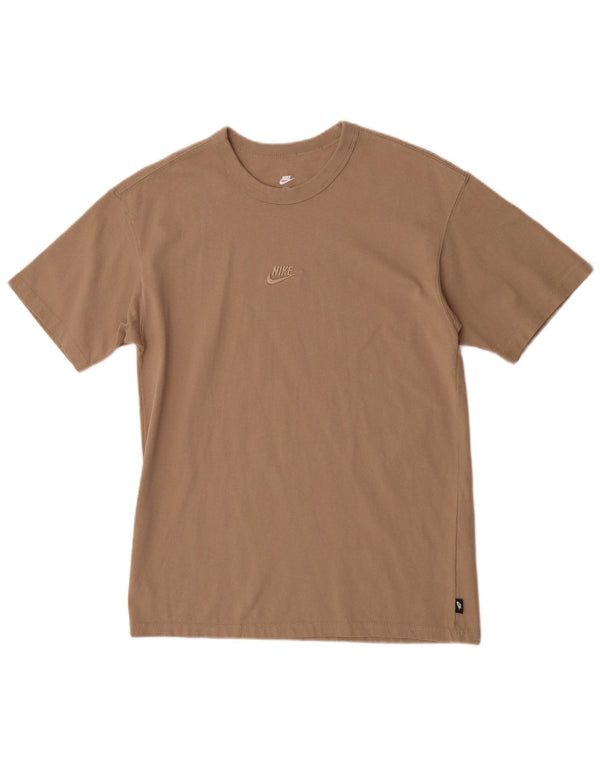 Nike - Camiseta holgada para hombre, talla pequeña, algodón beige