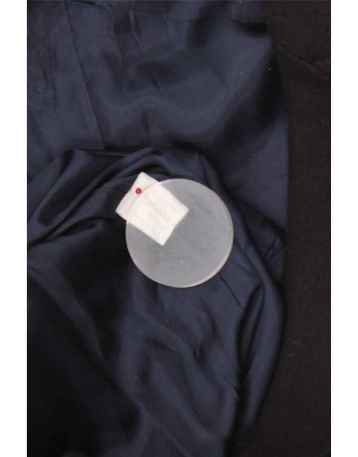 Vintage hombre guisante abrigo IT 52 XL azul marino viscosa