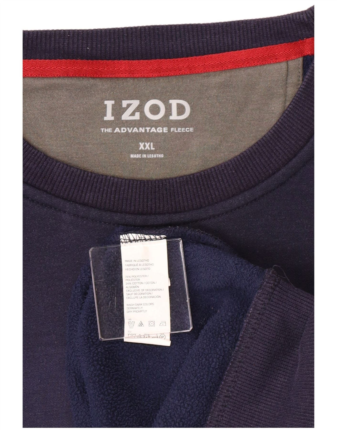 Izod Sudadera Hombre Jumper 2XL Azul Marino Poliéster