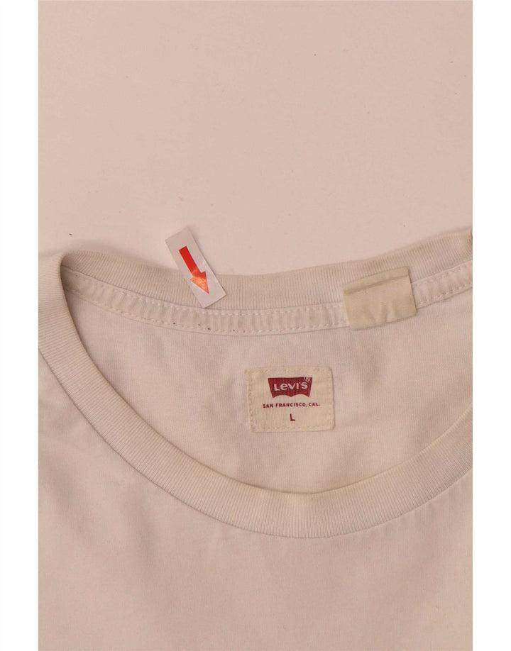 Levi's - Camiseta gráfica para hombre, talla grande, color blanco