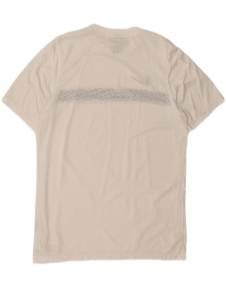 Camiseta Nike Dri Fit para hombre Top XL Blanco Colorblock Poliéster