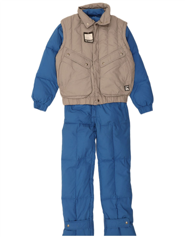 MCROSS Conjunto de esquí para hombre de 2 piezas Algodón azul pequeño