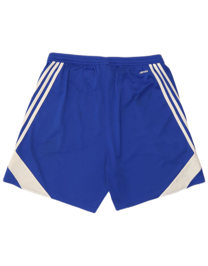 Adidas Mens Climalite Sport Shorts Grande Azul Colorblock Poliéster