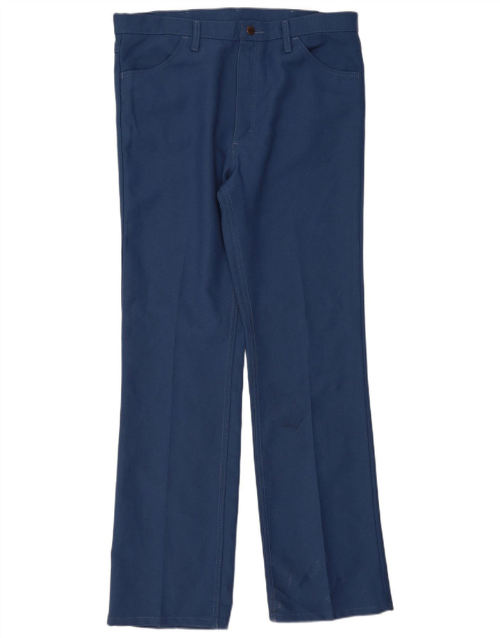 Pantalón Casual Recto Para Hombre Wrangler W38 L34 Poliéster Azul