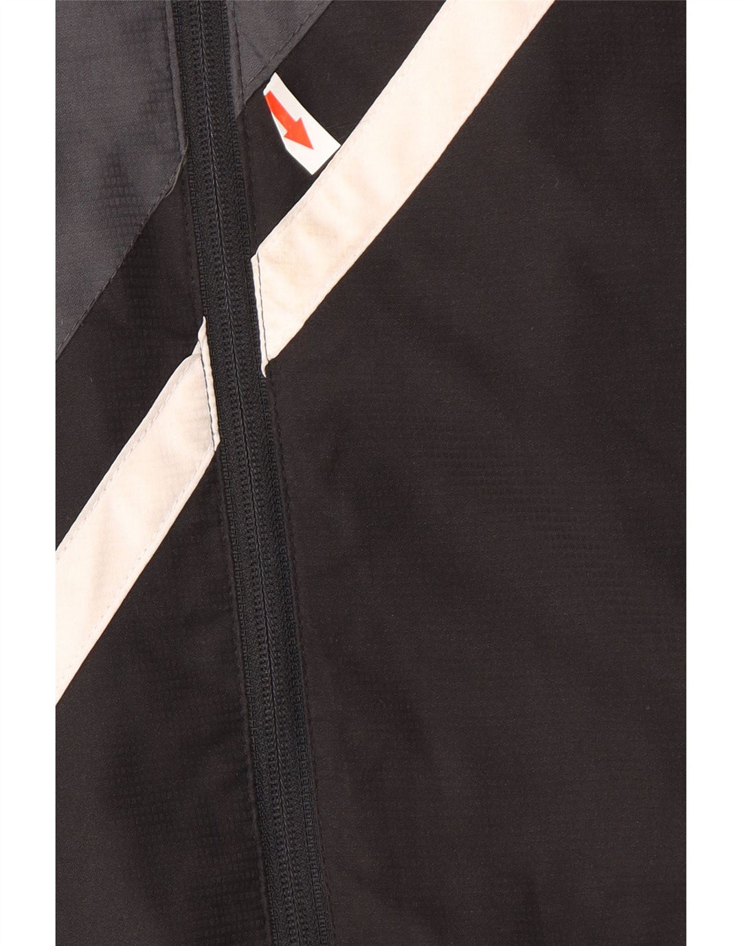 Reebok Chaqueta cortavientos gráfica para hombre UK 38 Medium Black Colourblock